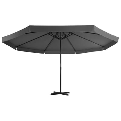 vidaXL - Parasol - met - aluminium - paal - 500 - cm - antraciet