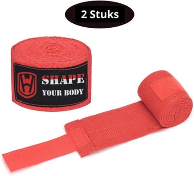 Bovista Bandage Boksen - Kickboksen - Handschoenen - Boks Bandage - Kickboks - Binnenhandschoenen - Handschoen - Boxing - Handbagage - Rood - 300 cm