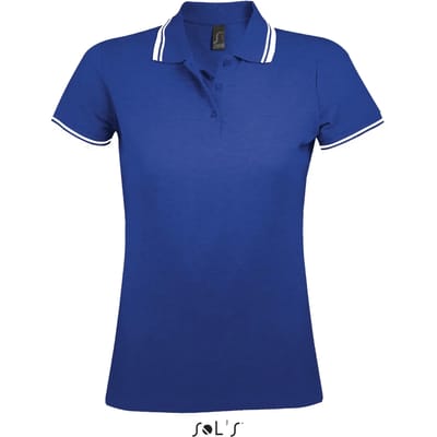SOL'S Women´s Polo Shirt Pasadena L586 - Royal Blue 241/White - L