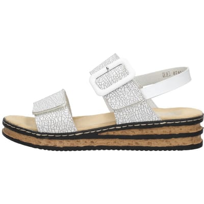 Rieker E1/2 Sandalen wit Synthetisch - Dames - Maat 36