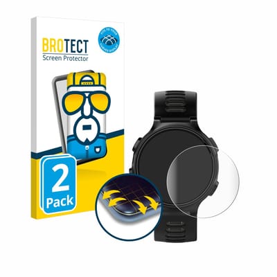 BROTECT - Screenprotector voor Garmin Forerunner 735XT - Folie Beschermfolie transparant volledig dekking - 2 Stuks