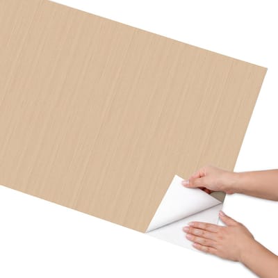 Coloray Meubel Wrap Folie - Beige Meubelfolie - 65x130 cm - Plakfolie Meubels Beige achtergrond - Decoratiefolie Zelfklevend - Minimalist Meubelfolie - Meubelfolie Zelfklevend - Badkamer decoratie - Achtergronden en patronen