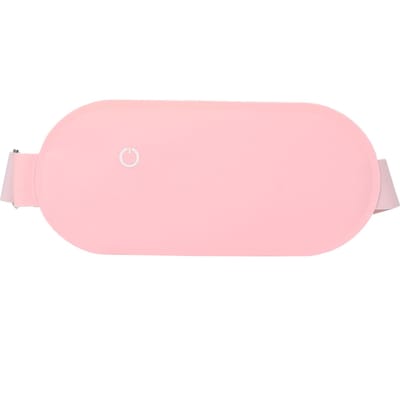 Coussin Chauffant Menstruel Réglable 3 Niveaux Respirant Fin Portable Électrique Ceinture Crampes pour la Taille blanc