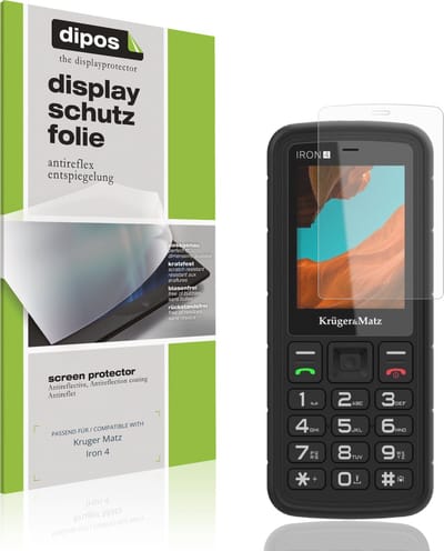 dipos – 4x Matte Beschermfolie geschikt voor Kruger Matz Iron 4 | Krasbestendige & antireflecterende Screenprotector Ultra-Thin