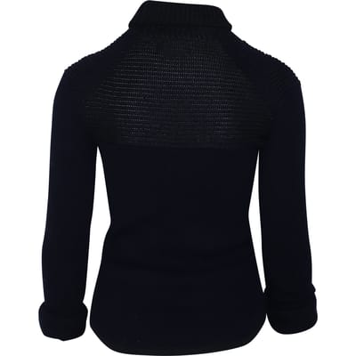 Isabel Marant stretchtrui van wol in marineblauw.