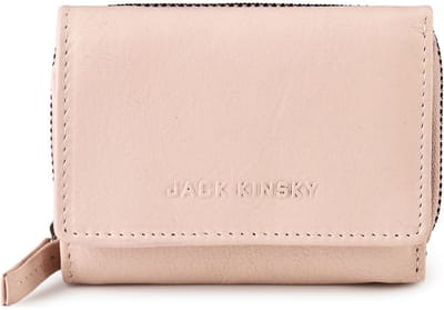 Jack Kinsky Livorno 120 Portemonnee RFID-bescherming Leer 10 cm - Dames - Horizontaal - rose