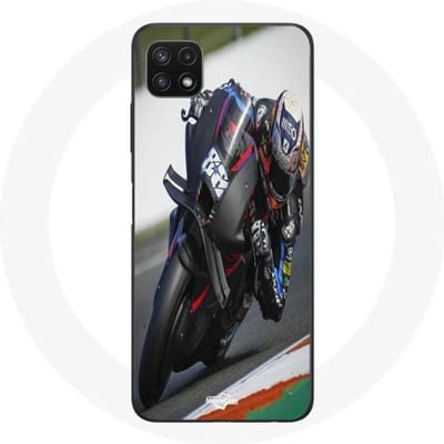 Coque - maniacase - Samsung Galaxy A22 5G - Noir - Souple - Miguel Oliveira Moto GP 88 noir