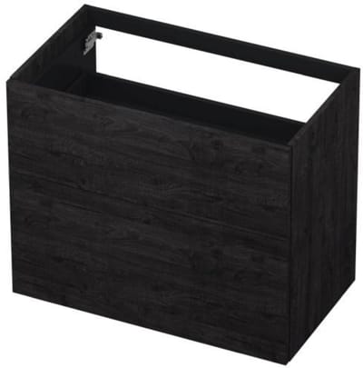 INK - Onderkast 2 Laden Push To Open 65cm Hout Decor - 800x450x650 Mm - Houtskool Eiken