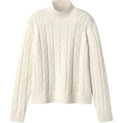 ESMARA Gebreide dames trui (wit, XS (32/34))