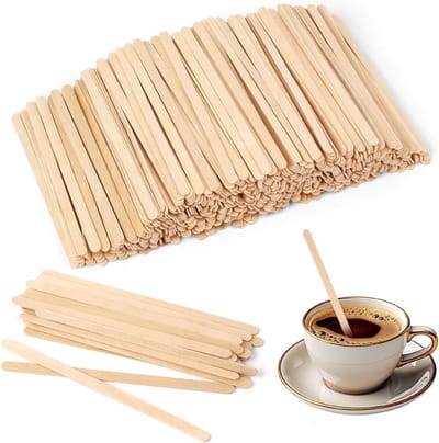 Houten roerstaafjes voor dranken - 1000 stuks van 11 cm, ideaal voor koffie, thee en sap