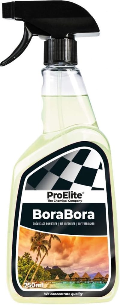 Pro elite | Interior Autoparfum | Interieur parfum | 750 ML |Geur: Bloemen geur, Bora Bora |Cleaner | Auto geur spray