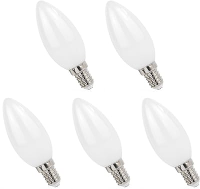 Spectrum LED Lamp E14 1W 230V - 110 Lumen - 4000K Neutraal wit - Natuurlijk licht - Energiezuinig - 5 stuks