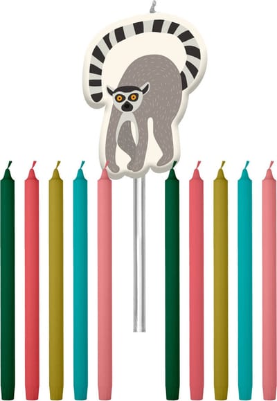 Folat - Verjaardagskaarsjes Zoo Party 10 cm - 11 stuks