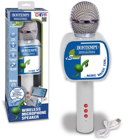 Bontempi Luidspreker Bluetooth 8,5 X 24 X 6 Cm Grijs/zilver