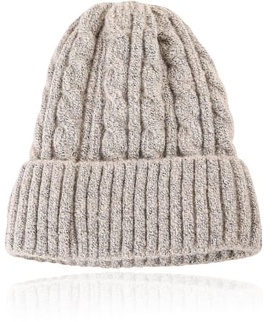 LGT JWLS Dames Beanie in Zandkleur met Kabelmotief