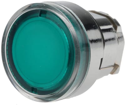 Lichtdrukknop Frontelement - Drukknop Impuls - Schakelen van Verlichting - Impuls Bediening - Ø 22 mm - Groen
