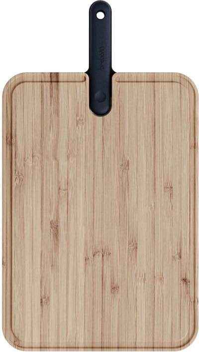Snijplank met Koksmes, 43 cm, Black Edition, Zwart – Trebonn | Artù