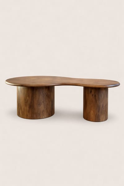 Salontafel 120 cm Mangohout – Organisch – Bruin – Modern Design