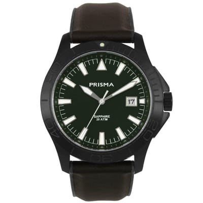 Prisma horloge P.1162 Heren Luminous Brown