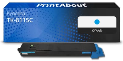 PrintAbout huismerk Toner TK-8115C Cyaan Geschikt voor Kyocera