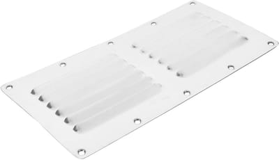 Ventilatieafdekking Roosters - Uitlaat Grille - Luchtcirculatie Verbeteren - Laag Profiel Ontwerp - 23 x 11.5 cm - Zilverkleurig