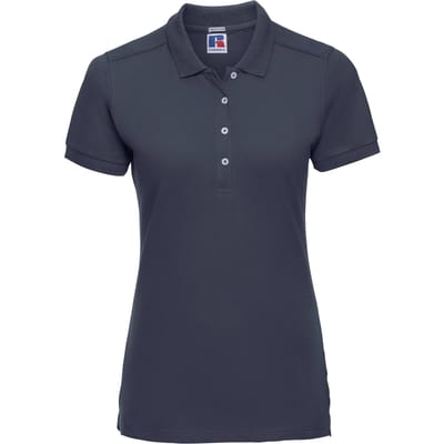 Russell Dames/dames Stretch Short Sleeve Polo Shirt (Franse marine)