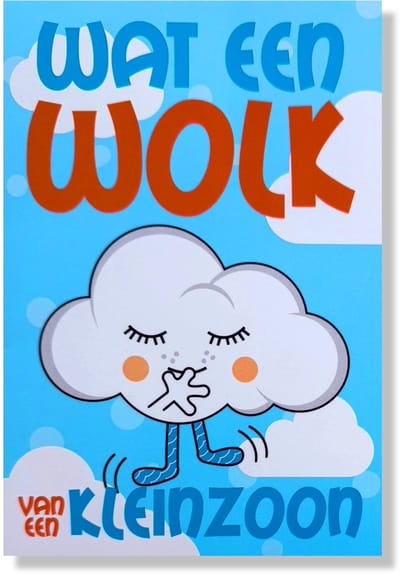 Gefeliciteerd Kleinzoon - Luxe geboortekaartje Kleinzoon - 12x17cm - Gevouwen wenskaart met envelop