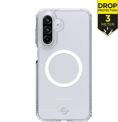 ITSKINS Doorzichtig Hoesje geschikt voor Samsung Galaxy A36 MagSafe Telefoonhoesje Hardcase | ITSKINS Level 2 HybridMagClear R Backcover Shockproof | Geschikt voor MagSafe | Geschikt voor Draadloos Opladen met Magnetische Ring | Geschikt voor MagSafe