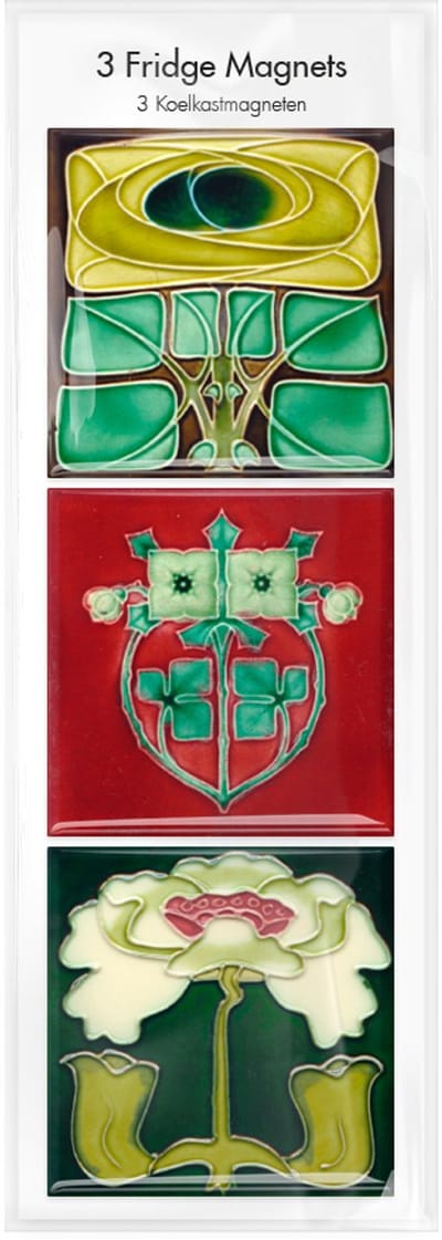 Lanzfeld Art Nouveau - Magneetset van 3 - Koelkastmagneet - Art Nouveau 1 - Softcover