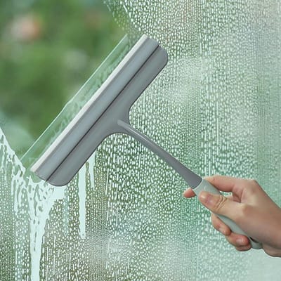 Accessoires pour la maison Raclette en silicone Raclette de douche Sans traces Raclette pour vitre de voiture Pour miroir de salle de bain Carrelage Outils pour taches d'eau vert