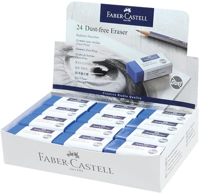 Gum faber-castell stofvrij blauw | 24 stuks