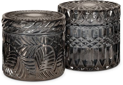 Artichok Cleo voorraadpot met deksel - set van 2
