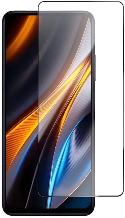 Coverup Screen Protector - Geschikt voor Xiaomi Poco M7 Pro 5G Screen Protector - Coverup Full-Cover 9H Tempered Glass - Zwart