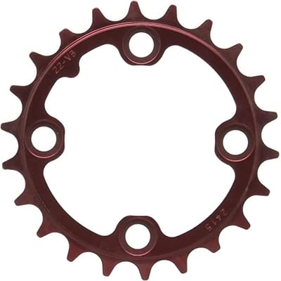 Ket-Blad 22T.Alu 22 Tands, 64 Mm Gatafstand, Redwin Rood