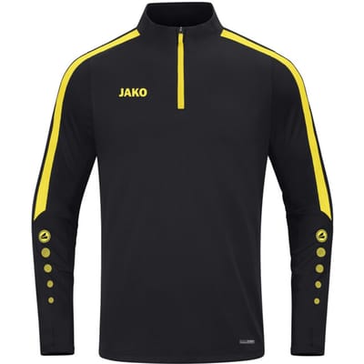 Jako Power Ziptop Kinderen - Citroen / Zwart | Maat: 128
