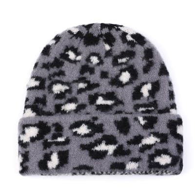 She life style - Luipaard winter muts - Black