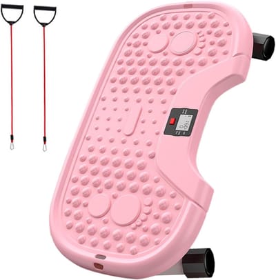 Kleine fitness stapper - Compacte trainer - Thuis sporten - Stille werking - 55.5 cm - Roze