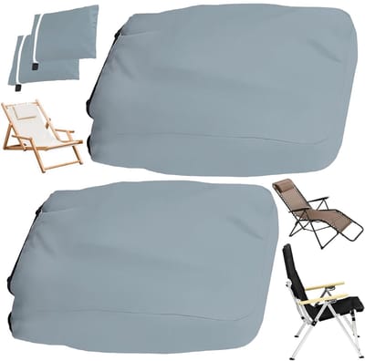 Dailygoods- Beschermhoes Hoge Kwaliteit - Beschermhoes Tuinstoelen - Beschermhoes Ligstoelen - UV-bestendig - Waterdicht - Met Opbergtas - Meubelhoes