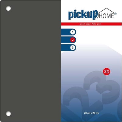 Pickup 3D Home plaat grijs acrylaat 3 mm - 20x20 cm