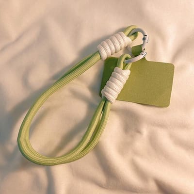 INS Stijl Vlecht Mobiele Telefoon Lanyard Mode Effen Kleur Anti-verlies Korte Polsband Hanger Hangkoord Touw Met Spacer