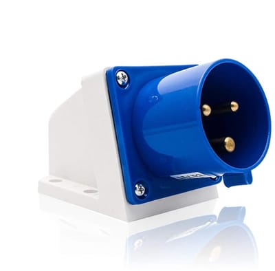 Dailygoody - Industriële Stekker Blauw 3 Polig IP44 16A/32A voor Caravan en Bouw