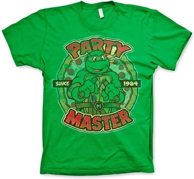 Teenage Mutant Ninja Turtles TMNT Party Master Since 1984 T-shirt Groen