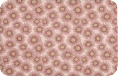 Badmat 60x40 cm - Antislip - Gerbera - Bloemen - Roze - Badmatten voor badkamer - Badkamermat - Douchemat - Badkamer mat