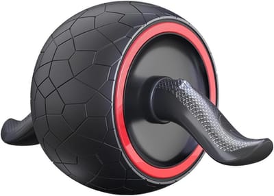 Buikspierroller - Fitness Wiel - Krachtige Training - Automatische Rebound - 32.5 cm - Zwart