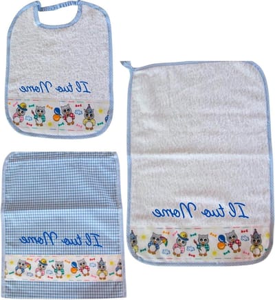 Kinderkleding set - Baby peuter set - Naar de opvang - 100% katoen - 3 delig - Hemelsblauw