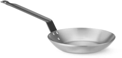 HENDI Lyonnaise koekenpan - koolstofstaal - diam. 27 cm, h 13 cm - inductie en oven - grijs