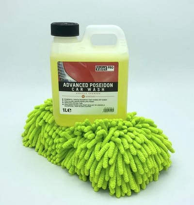Valet Pro-Advanced poseidon carwash-Geconcentreerde autoshampoo-Voorwas autoshampoo-inhoud:1ltr- met super handige microfiber spons met twee functies