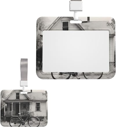 ID-badgehouder - Kaarthouder - Kantoor Organisatie - Schuifmechanisme - 8.6x5.5 cm - Transparant