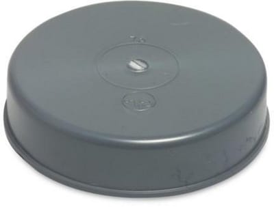 PVC eindkap – 110 mm lijmmof grijs KOMO