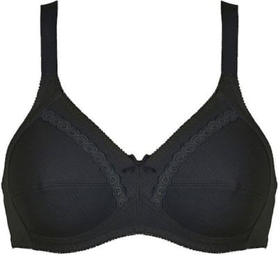 Naturana 100% katoenen soft BH zonder beugels maat 75A zwart